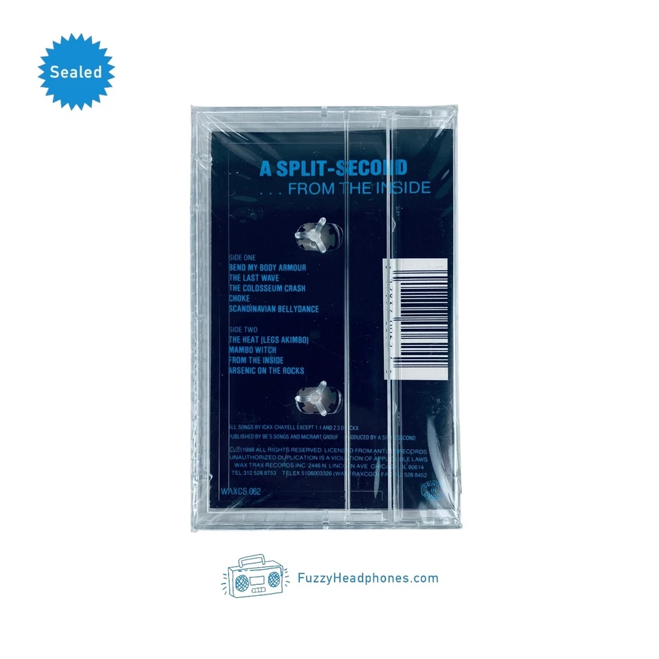 A Split - Second – From The Inside Cassette Tape (1988) Wax Trax Records SEALED - Image 2 of 4