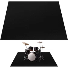 Drum Rug, 6x5FT Drum Mat, Drum Carpet with Non-Slip Grip Bottom, Soundproof M...