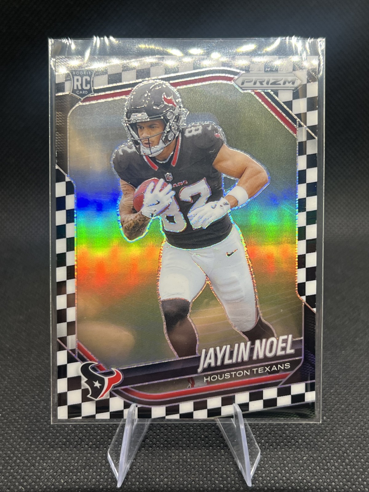 2025 Panini Prizm - Rookies Jaylin Noel #386 Black & White Checker Prizm (RC)