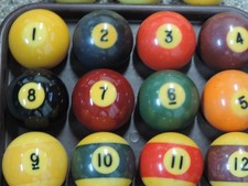 Vintage,  Brunswick  Billiard Balls (1960's)