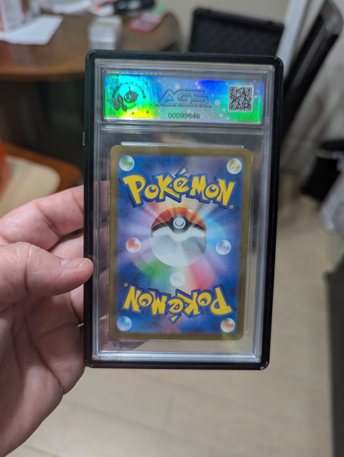 Charizard ex 201/165 AGS 10 Legendary = BGS Black Label POP 3 view 9