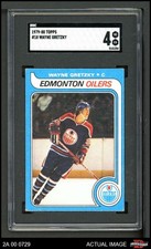 1979 Topps #18 Wayne Gretzky Oilers-Hockey RC HOF SGC 4 - VG/EX