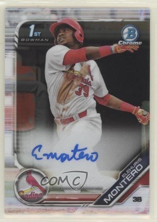2019 Bowman Chrome Prospect Auto Elehuris Montero #CPA-EM Auto 7i2