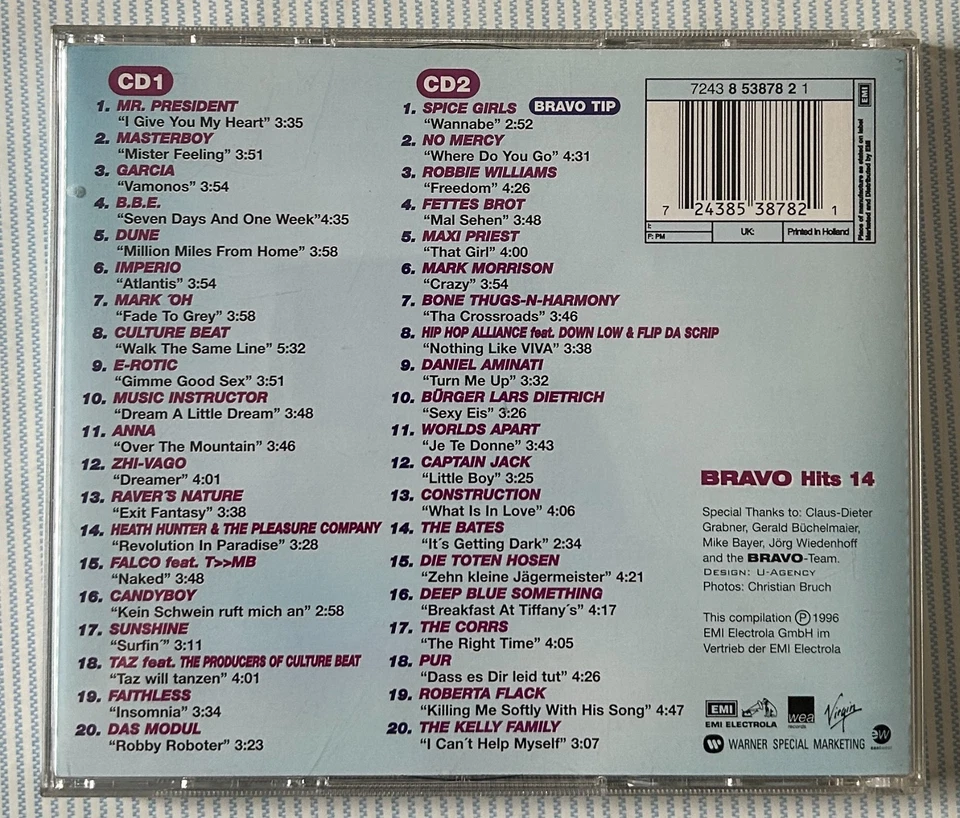 VA- Bravo Hits 14  / 2 CDs, 1996 / neuwertig - Bild 2 von 2