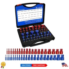 Comprehensive Thread Gauge Kit: 44 pcs, 21 Metric & 23 Inch Sizes in Foam Case