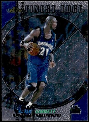 1999-00 Finest #245 Kevin Garnett With Coating E1