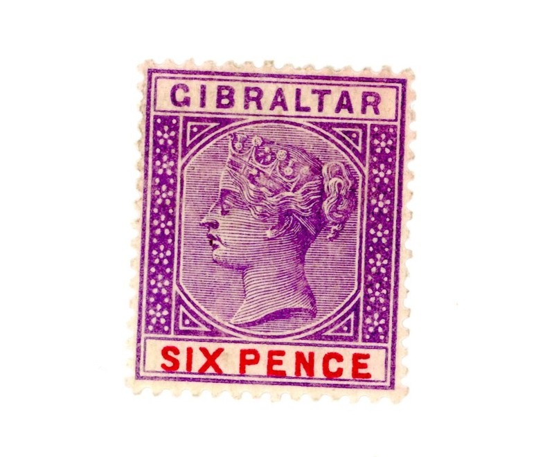 GIBRALTAR---Individual  Stamp Scott #19