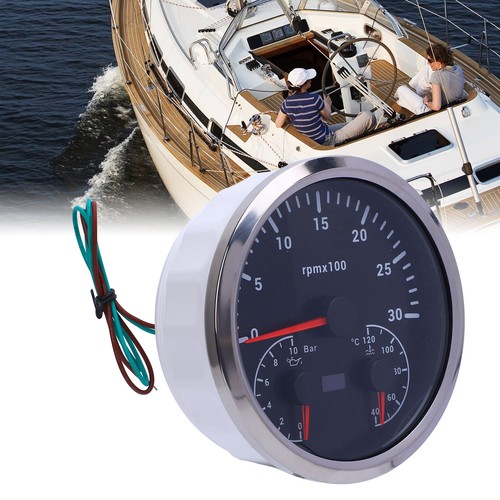 3 In 1 Electrical Tachometer Easy Installation Tachometer Oil Pressure Water¦ - Picture 21 of 23