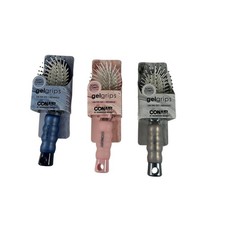 CONAIR Gel Grips Mid-Size Cushioned Nylon Bristle Hairbrush, Assorted Colors 