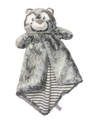Ebba Raccoon Fluffy Lovey Security Blanket