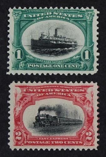 CKStamps: US Stamps Collection Scott#294 Mint NH OG #295 Mint LH OG