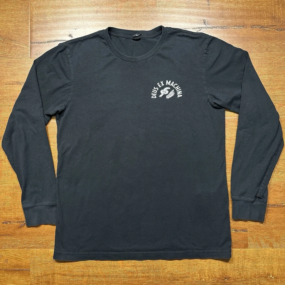 Deus Ex Machina Long Sleeve T Shirt Mens M Black Venice Los Angeles Retro Alt - Image 2 of 4