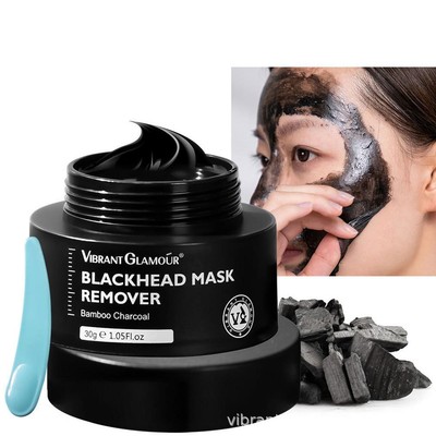 .-3ml Bambuskohle Peeling Maske Mitesser Entferner Poren Schrumpfen Reinigung F3D1
