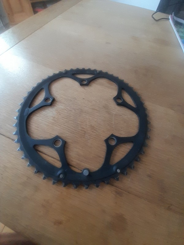 52T Shimano SG Chainring 130 BCD Hyperdrive A-52 For Retro Road Bike Steel
