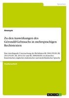 Zu Den Auswirkungen Des GéRondif-Gebrauchs In Mehrsprachigen Rechtstexten Anonym