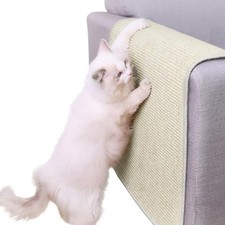 Cat Scratcher Mat Kitty Scratching Pad Sofa Protector medium 23 15" , beige