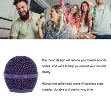 Mesh Microphone Grille Head Built To Last For SM58S Mic Recommended  