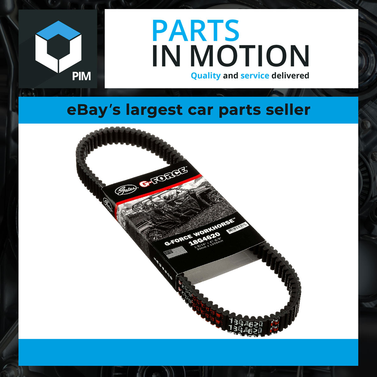 Gates G-Force CVT Belt 18G4620 - Image 2