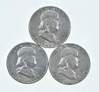 Higher Grade - 1951 1952-D 1953 Franklin Half Dollar 90% SIlver Lot *131