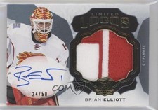 2016-17 Upper Deck The Cup Limited Logos 24/50 Brian Elliott #LL-BE Auto 2d8
