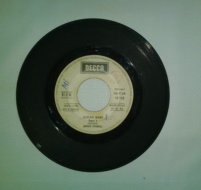 Jimmy Powell Sugar Babe Teil 1 Teil 2 DECCA Vinyl Vinyl 45 Umdrehungen 7''
