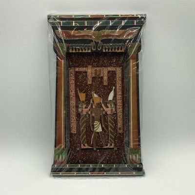 King Ramses II Between Isis & Hathor Wall Art Luxor Treasures Egyptian New