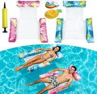 Aufblasbare WasserhäNgematte FüR Erwachsene Pool Und Strand, Tragbar, Multifunkt