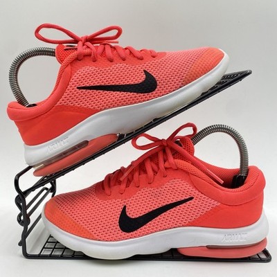 Nike Air Max Advantage Rot Orange Turnschuhe Größe UK 4 Damen Running 884529-600