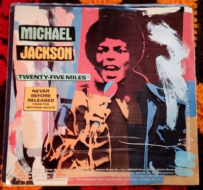 Michael Jackson, Twenty-Five Miles ~ 1987 Motown promo 7'' picture sleeve only