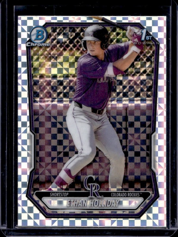 2026 Bowman Ethan Holliday Chrome X-Fractor 1st Prospect #BCP-1 Rockies