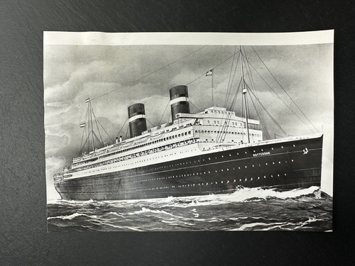'35 HOLLAND AMERICA SS ROTTERDAM IMAGE PRESS RELEASE: AGROUND IN JAMAICA FP443