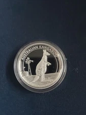 2012 Australia Perth Mint $1 1 oz High relief Proof Kangaroo silver bullion coin