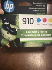 Genuine HP 910 Tri-Color Cyan Magenta Yellow Ink Cartridge - EXP 6/2023