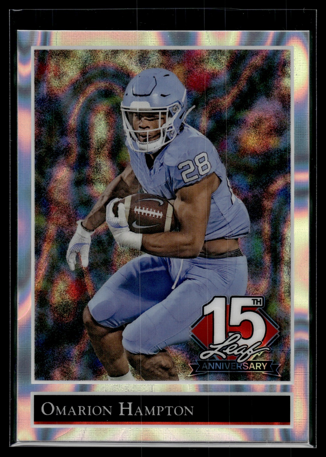 Omarion Hampton 2025 Leaf NSCC National Silver Lava Card /15 #92B-124