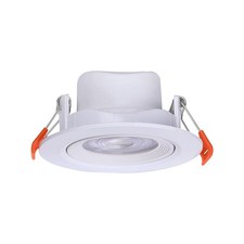 LED Round Adjustable Tilt Angle Ceiling Recessed Downlight Warm or Cool White 7w