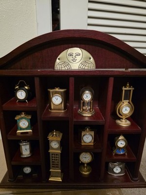 Gorham miniature clock Se Of 12, Work Great