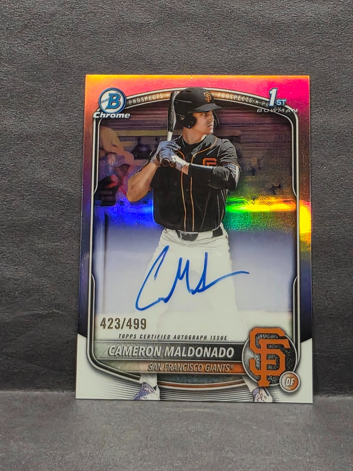 CAMERON MALDONADO - 2025 Bowman Draft - Chrome Refractor Auto /499 #CPA-CMA