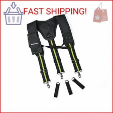 MELOTOUGH Tool Belt Suspenders Heavy Duty Work Belt Suspenders for Tool Belt Pad