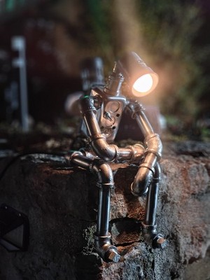 Unique Custom Handcrafted Steampunk Light with Personality