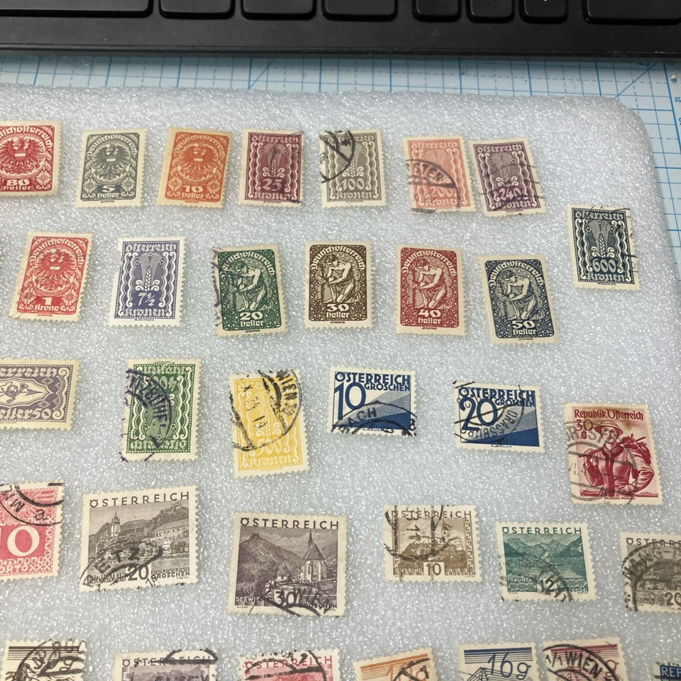 60+ USED/HR Mixed Antique/Vtg Osterreich/Austria Stamps; 1850-1945; A DEAL-LOOK! - Image 4 of 4