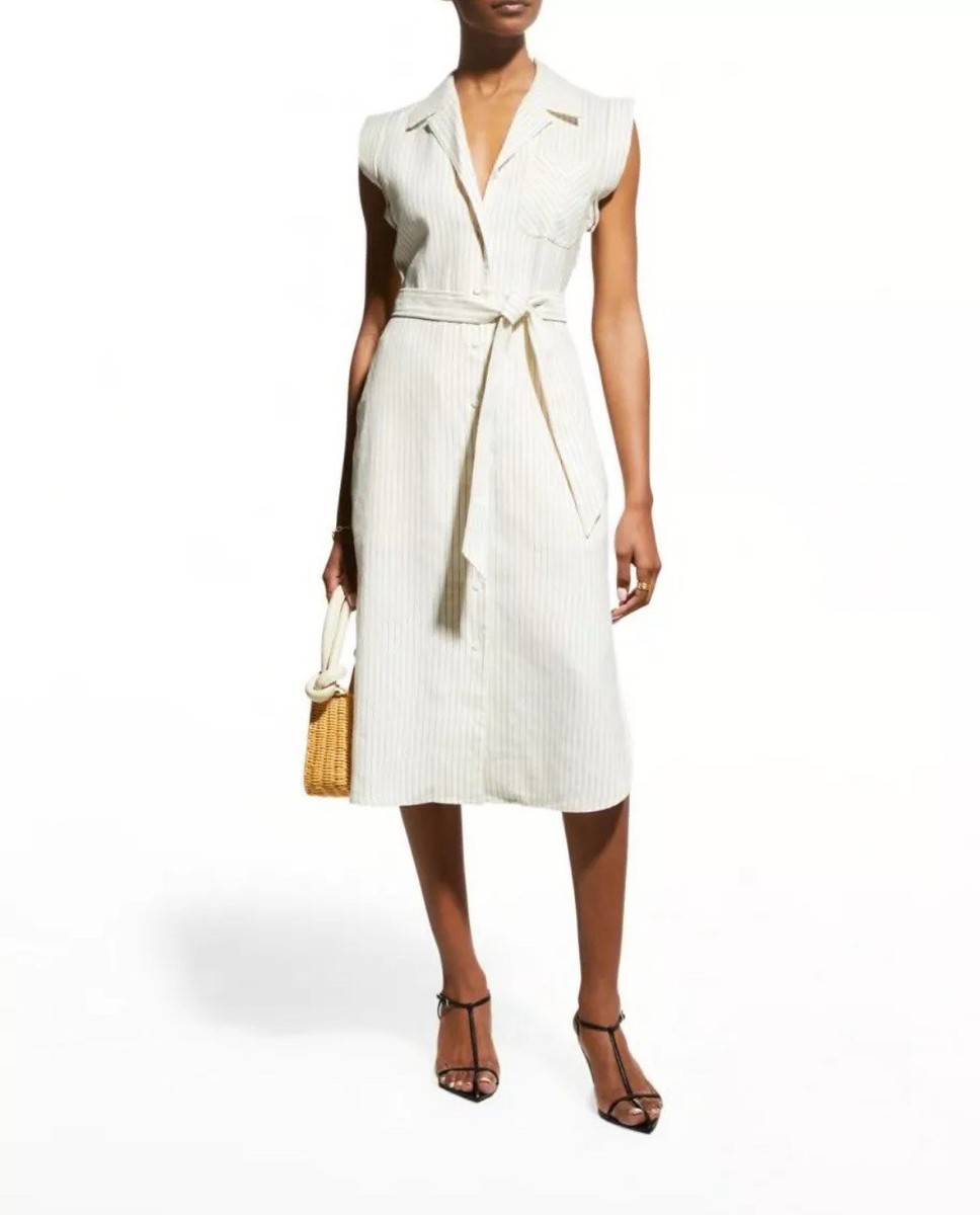 rag and bone shirt dress RAG & BONE Aiden striped cotton-poplin midi shirt dress
