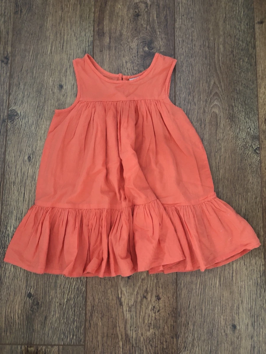 Coral frill dress top