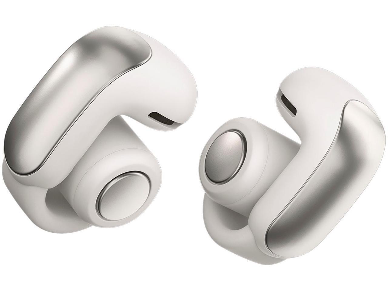 Bose Ultra Open Earbuds in White Smoke – Comfortable, Wireless, Stylish Open-Ear Design for All-Day Wear
