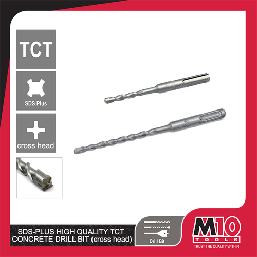 M10 SDS-PLUS TCT CONCRETE DRILL BIT 