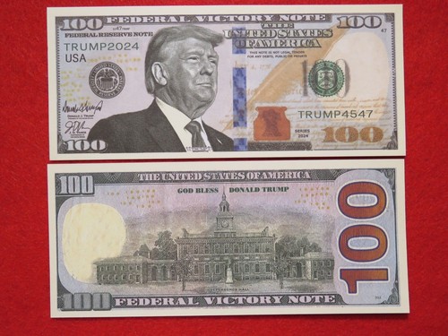 2024 President DONALD TRUMP 45th & 47th $100; $1,000,000 One Million Dollar Bill - Picture 3 of 3