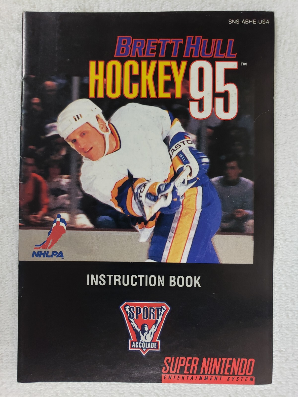 Brett Hull Hockey 95 (Super Nintendo Entertainment System, 1993) *MANUAL ONLY*