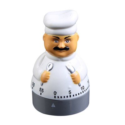  1pc Küche Timer Cartoon Chef Form Kunststoff Countdown Timer Cook Helfer