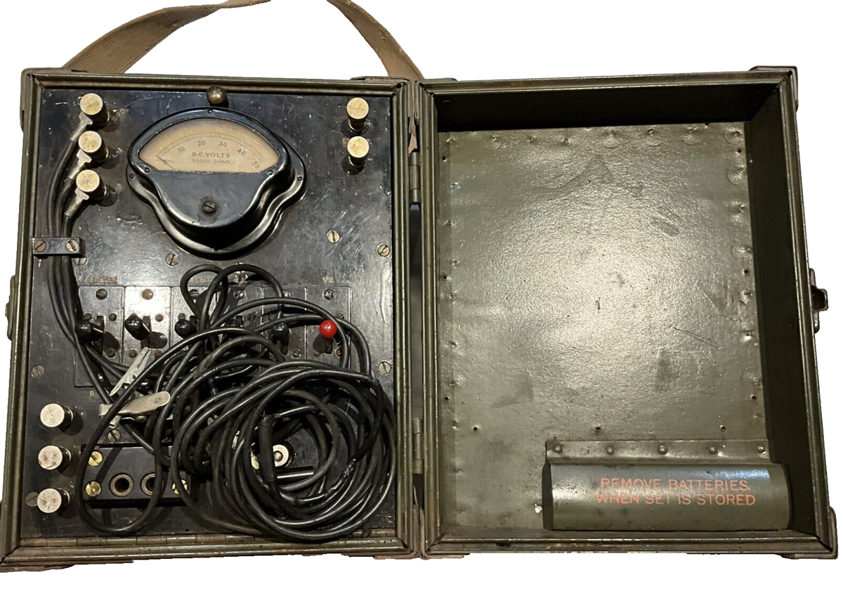 Rarer 1942 Original WWII US Army Signal Corps Test Set EE-65-E in