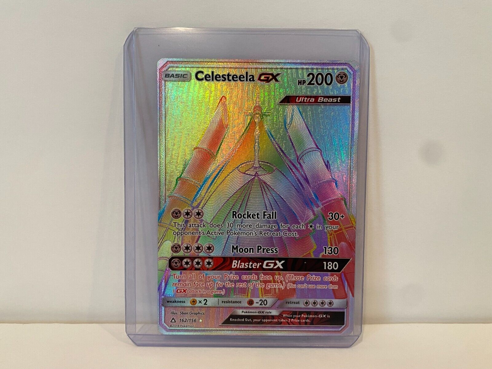 Celesteela GX - 162/156 - Secret Rare - Pokemon Singles » SM - Ultra Prism  - Full Grip Games