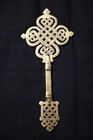 Ethiopian Orthodox Coptic Christian Golden Priests Blessing Cross, Home Decor — photo 1